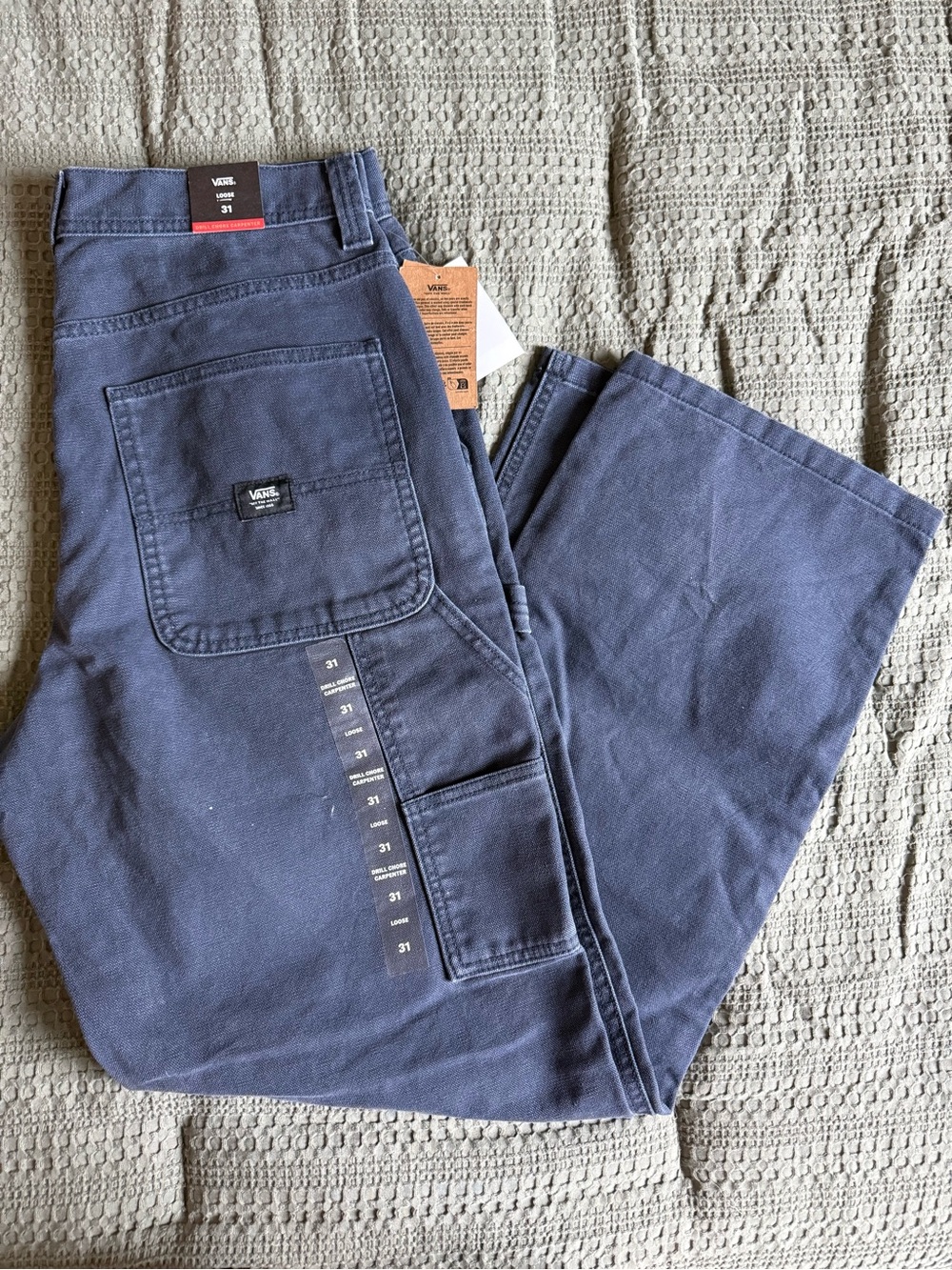 Vans Men's Navy carpenter Pants